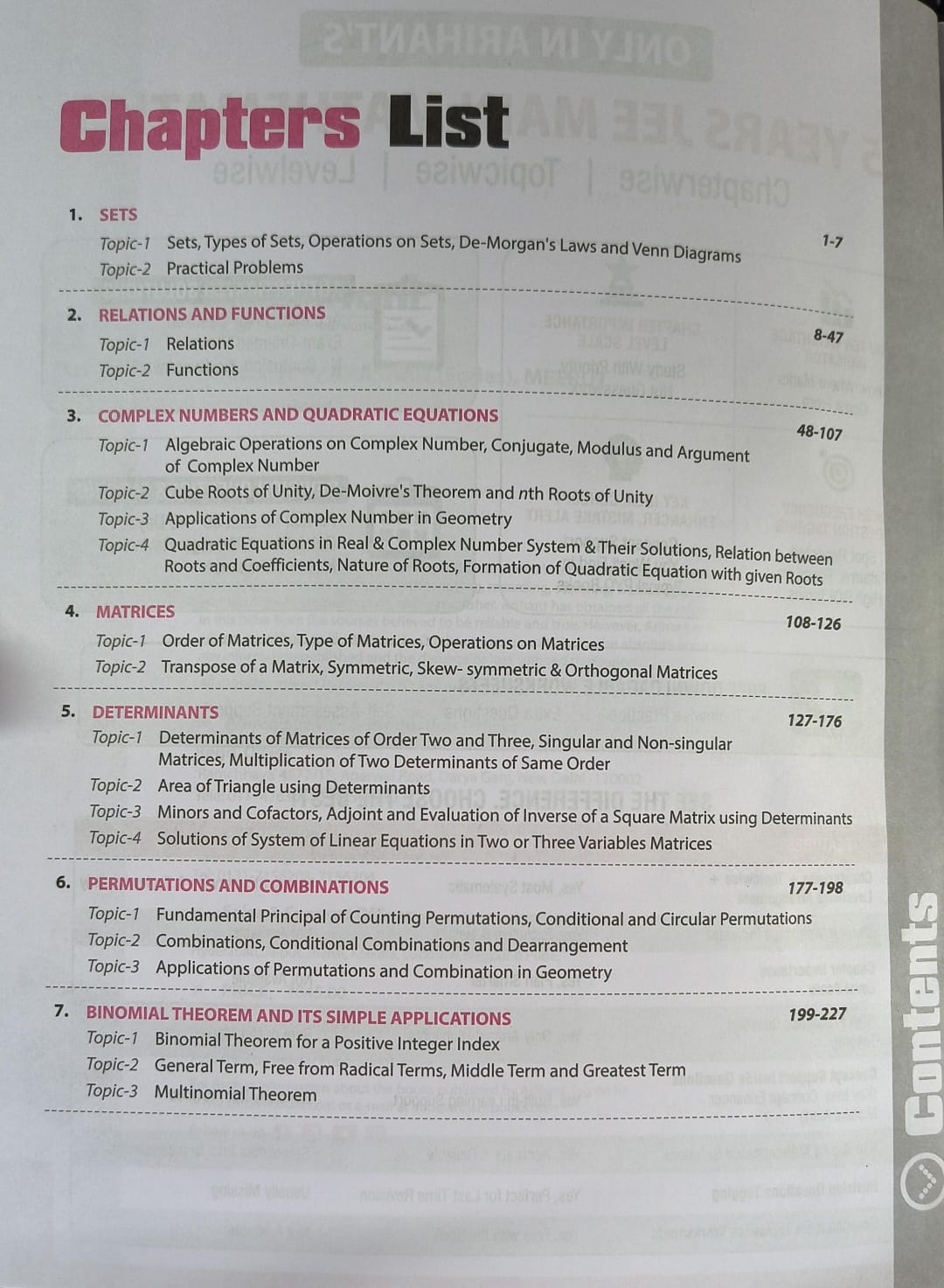 Arihant 25 Years JEE Main Chapterwise & Topicwise Levelwise Mathematics 2026 (English Medium)