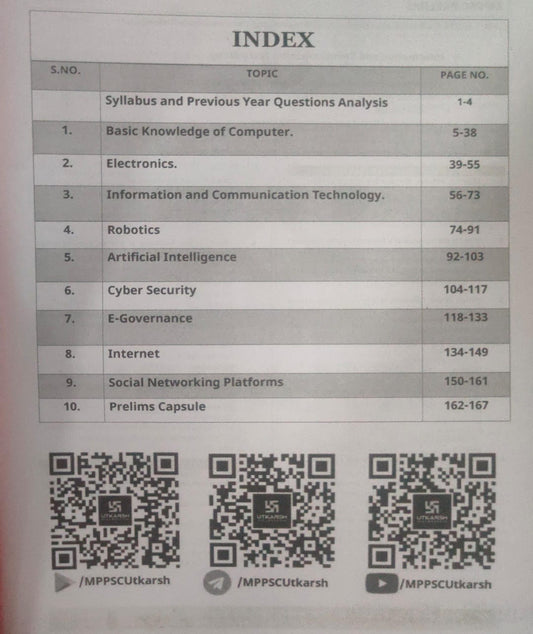 (XEROX) Utkarsh MPPSC Pre – Information and Communication Technology (Unit-9) English Medium