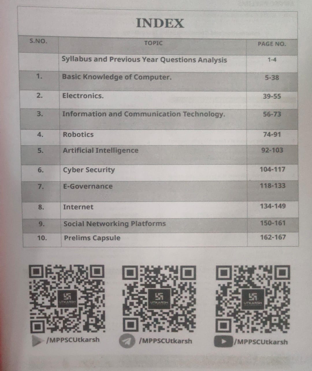(XEROX) Utkarsh MPPSC Pre – Information and Communication Technology (Unit-9) English Medium