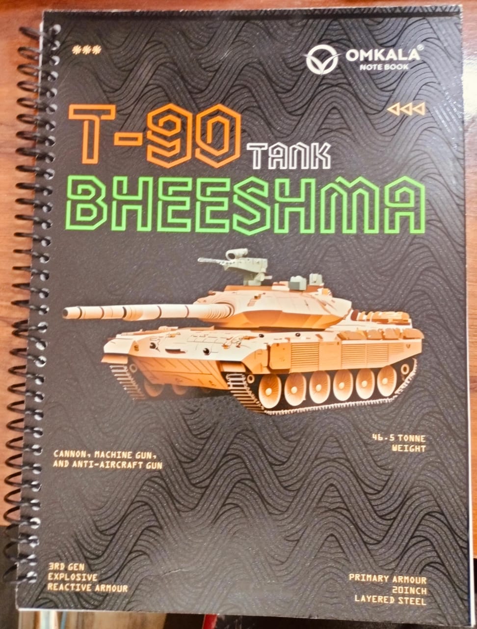 Omkala Spiral Notebook Size 29.7 × 21 cm – 200 Pages (Ruled)