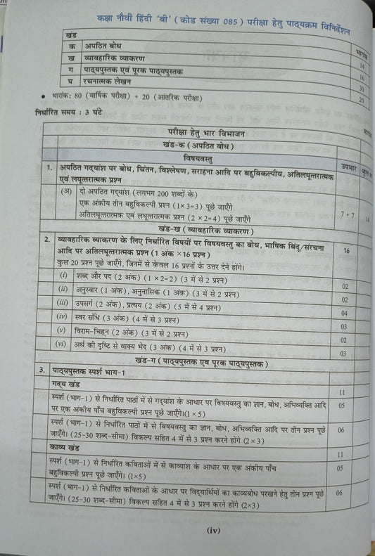 Saraswati Vyakaran Darshika Class 9 & 10 Course ‘B’ | Hindi Grammar Book (HM)