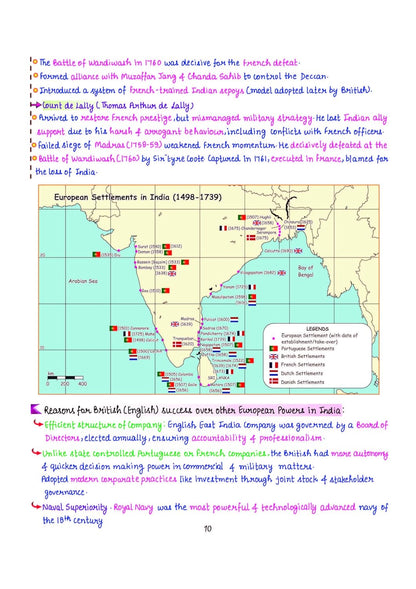 Arihant - PULSE 3.0 UPSC Prelims 2026 Handwritten Notes – Modern Indian History | English Medium
