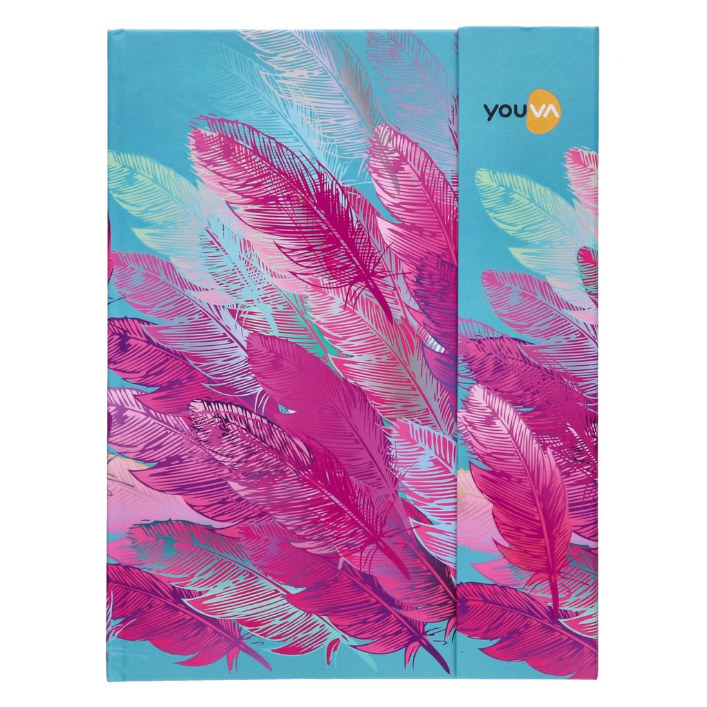 Youva Case Bound Notebook – A6 Size (10.5 × 14.8 cm), 160 Pages | Durable Ruled Notebook