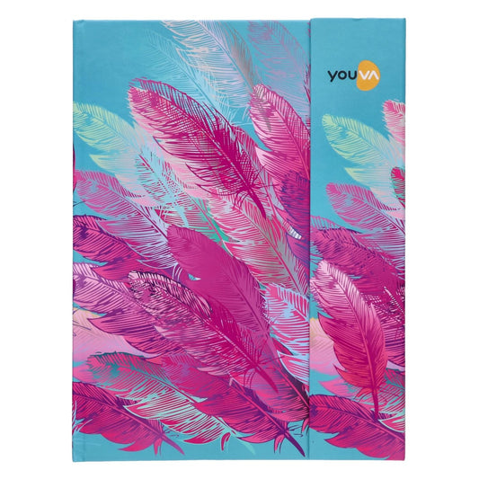 Youva Case Bound Notebook – A6 Size (10.5 × 14.8 cm), 160 Pages | Durable Ruled Notebook