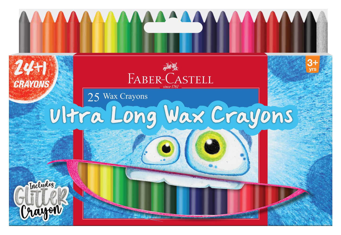 Faber-Castell Extra Long Wax Crayons (25 Colours)