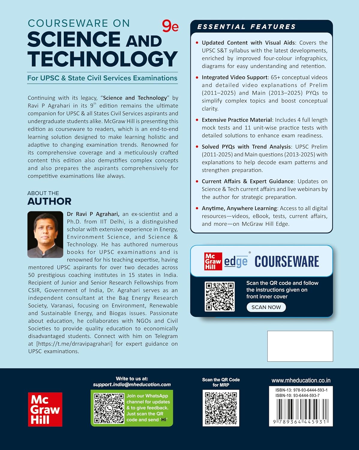 TMH – Courseware on Science and Technology (9th Edition) by Ravi P. Agrahari | English Medium