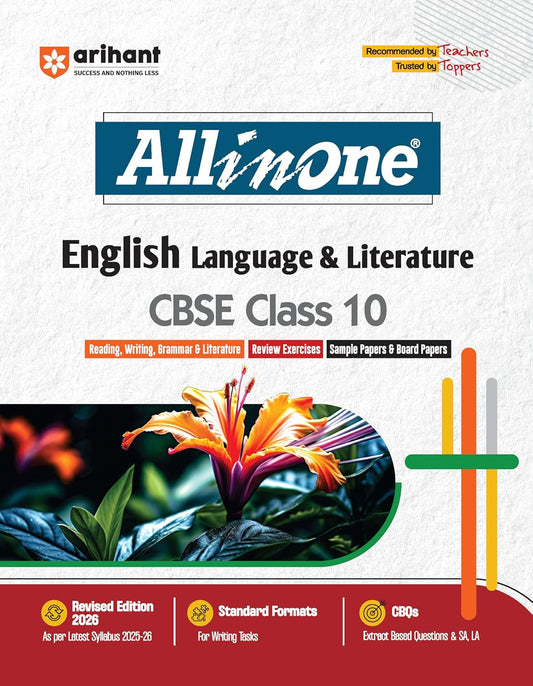 Arihant All in One CBSE Class 10 Complete Combo Set 2026 | Maths, Science, English, Social Science & Hindi ‘B’ (Latest Edition)