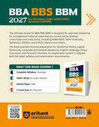 Arihant BBA BBS BBM 2027 Entrance Exam (English Medium)