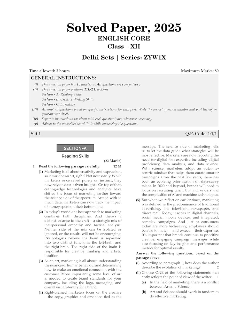 Oswaal CBSE (Class-12) 10 Years Solved Papers (2016–2025) Set of English, Physics, Chemistry & Mathematics 2026[English]