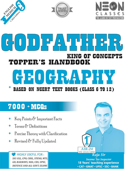 Neon Classes Godfather Topper’s Handbook General Studies (English) | Polity, History, Geography, Economics & Computer
