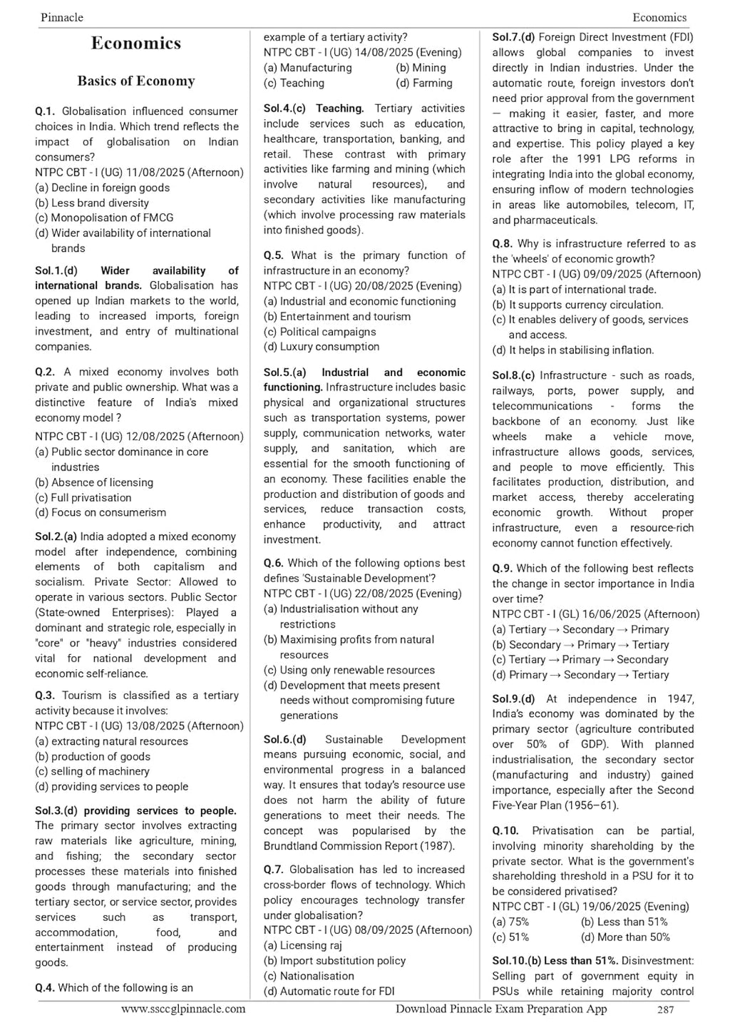 Pinnacle - Railway General Studies | 7100+ MCQs (PYQ) Chapter-wise (3rd Edition) English Medium