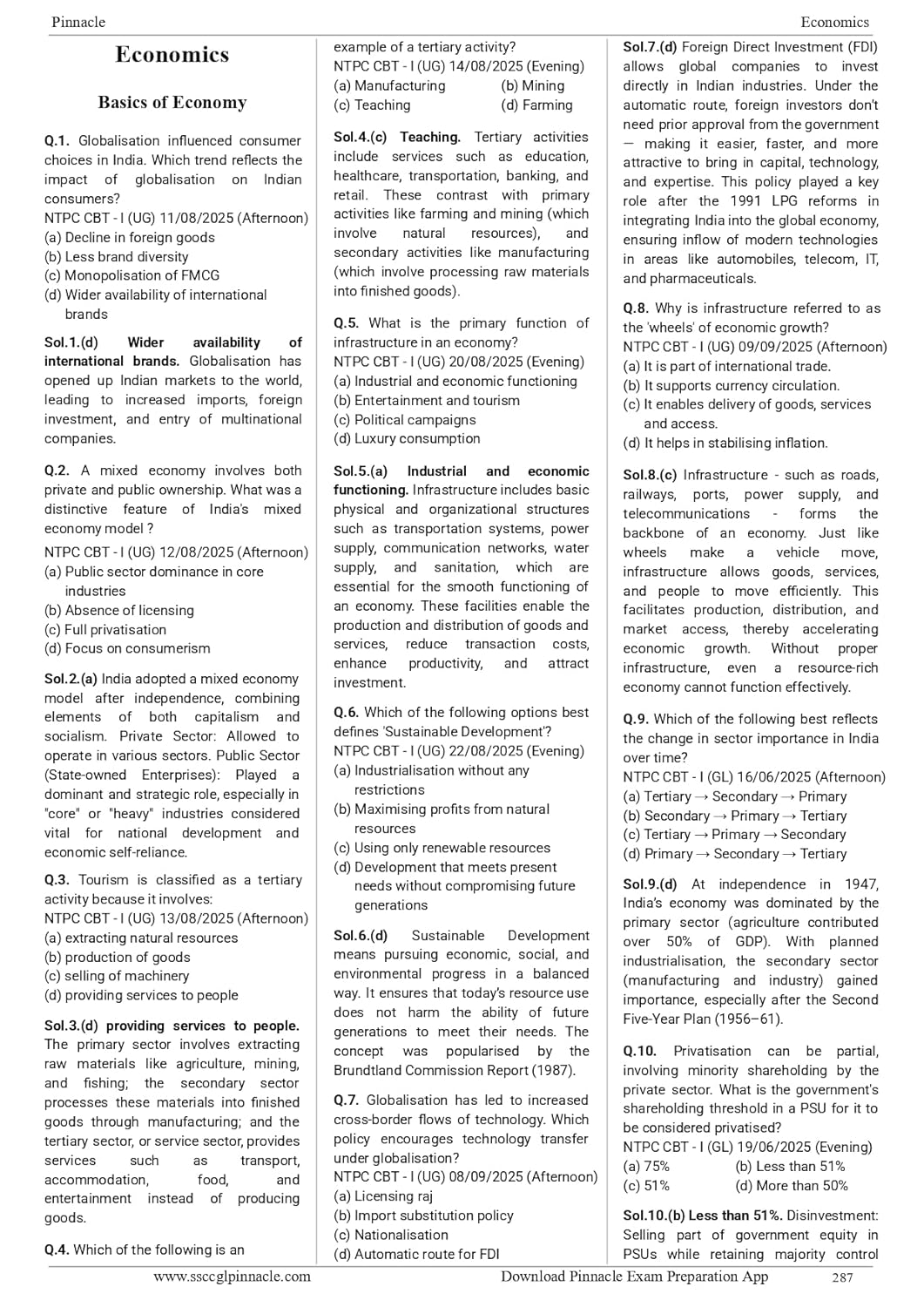 Pinnacle - Railway General Studies | 7100+ MCQs (PYQ) Chapter-wise (3rd Edition) English Medium