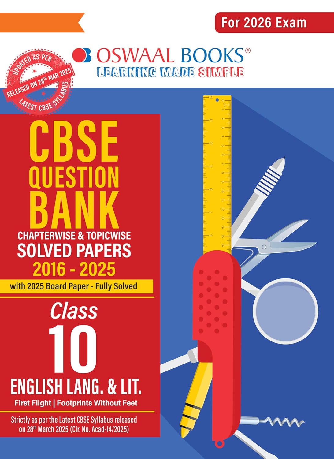 Oswaal Class 10 English Lang & Lit Question Bank 2026