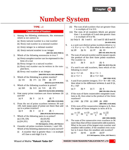 Rakesh - SSC Mathematics 7300 + Chapterwise-Typewise Questions (15th Edition) English Medium