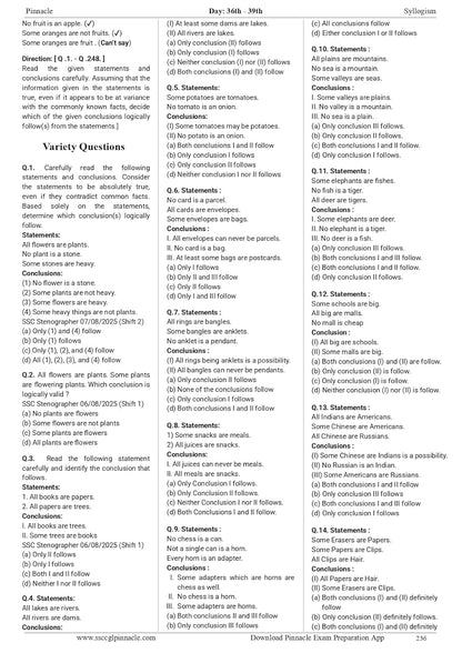 SSC Reasoning Chapterwise Solved Papers 8th Edition (English Medium) By Pinnacle Publications