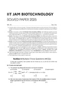 Arihant IIT JAM Biotechnology Solved Papers 3 Practice Sets Edition 2026 (English Medium)