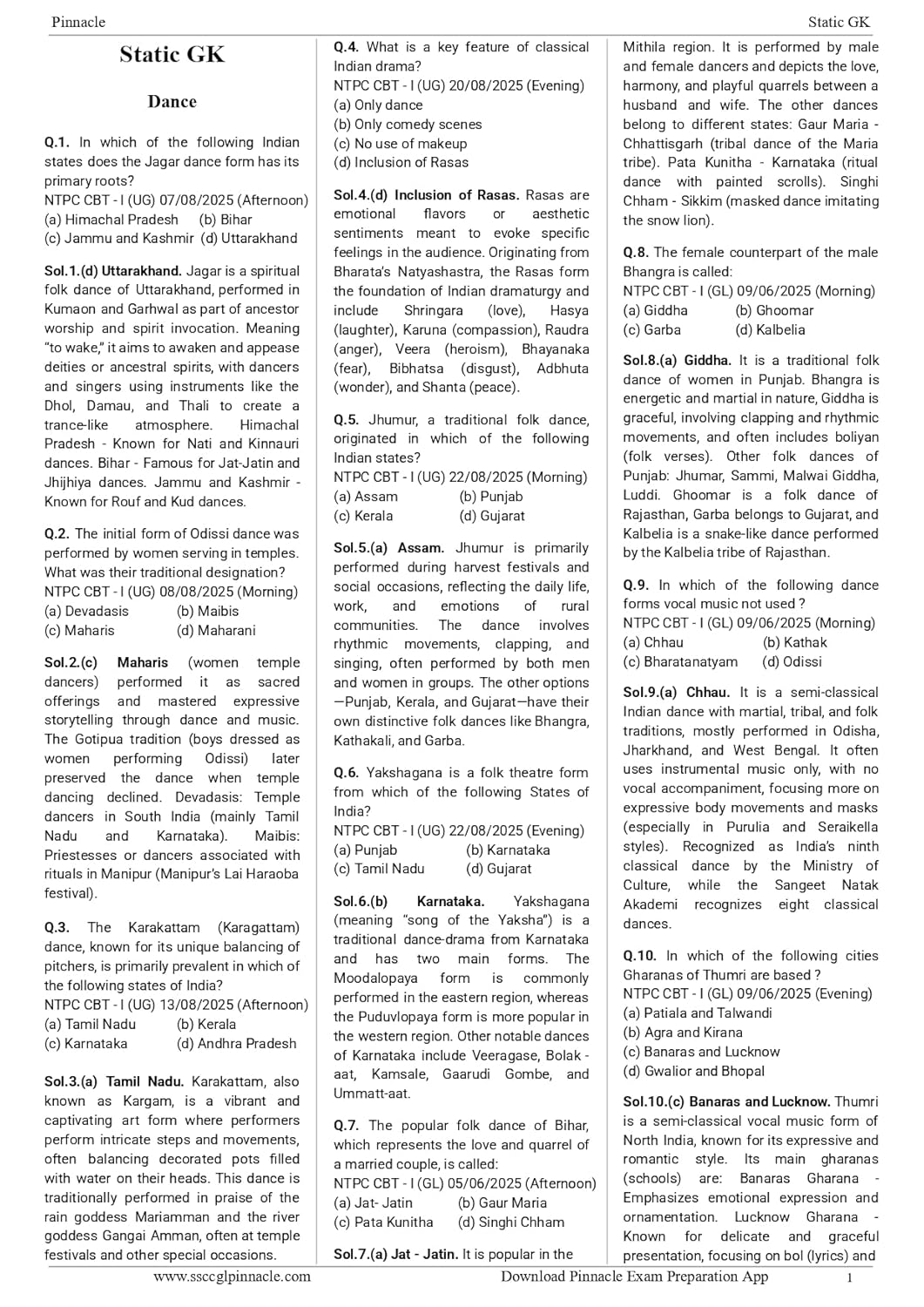 Pinnacle - Railway General Studies | 7100+ MCQs (PYQ) Chapter-wise (3rd Edition) English Medium