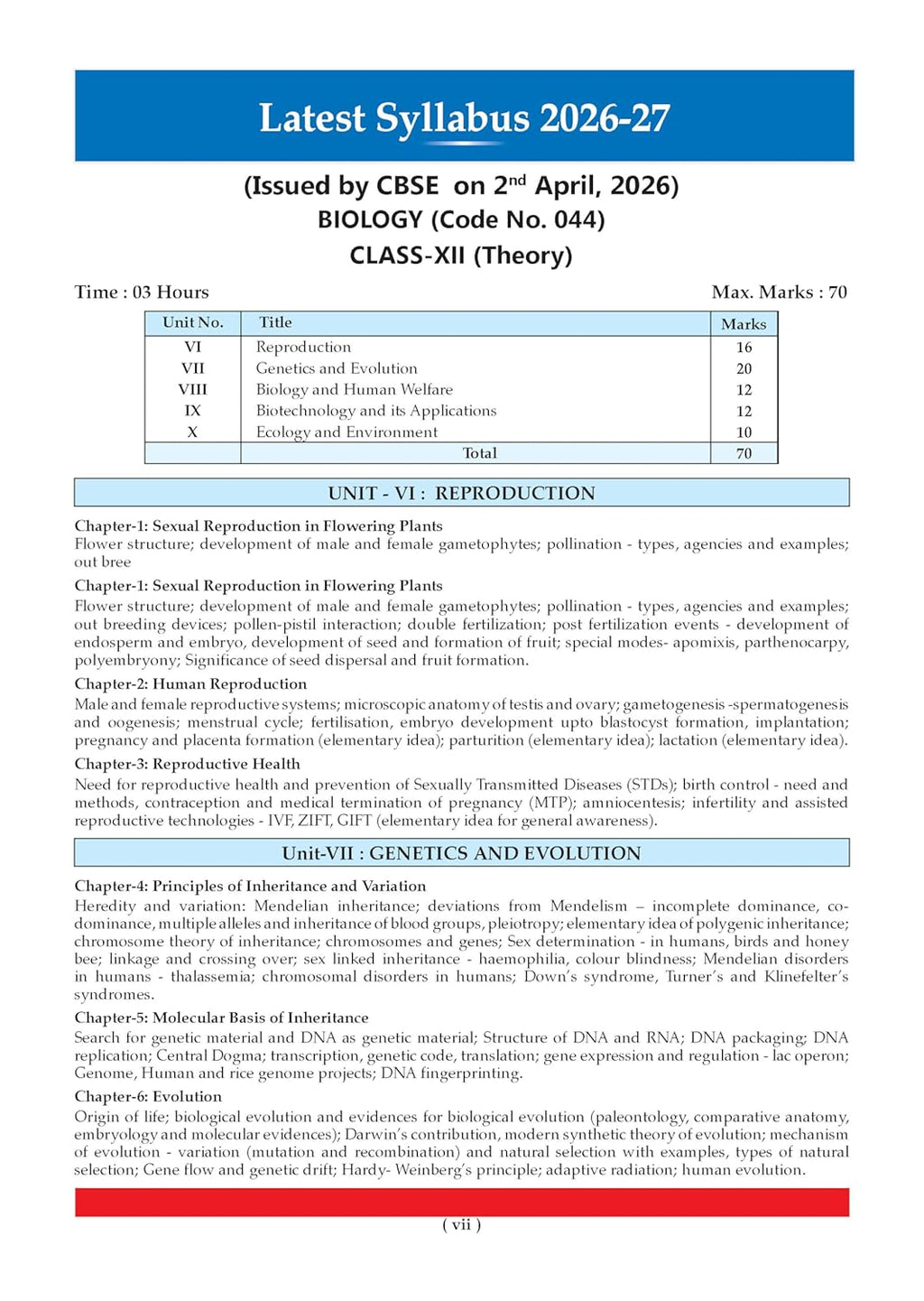 Oswaal CBSE Class 12 Biology Question Bank (2017–2026) | Chapter & Topic-wise Solved Papers | Includes 2026 Papers | Latest Syllabus 2027 | For 2027 Exam