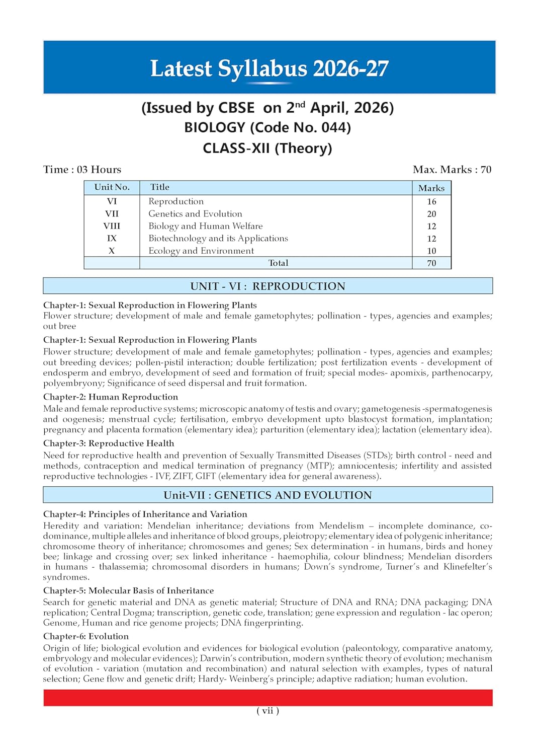 Oswaal CBSE Class 12 Biology Question Bank (2017–2026) | Chapter & Topic-wise Solved Papers | Includes 2026 Papers | Latest Syllabus 2027 | For 2027 Exam
