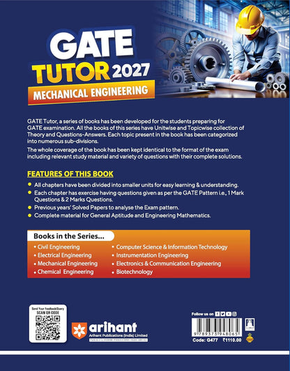 Arihant GATE Tutor Mechanical Engineering Exam 2027 By Er. Dinesh Nath Goswami | (English Medium)