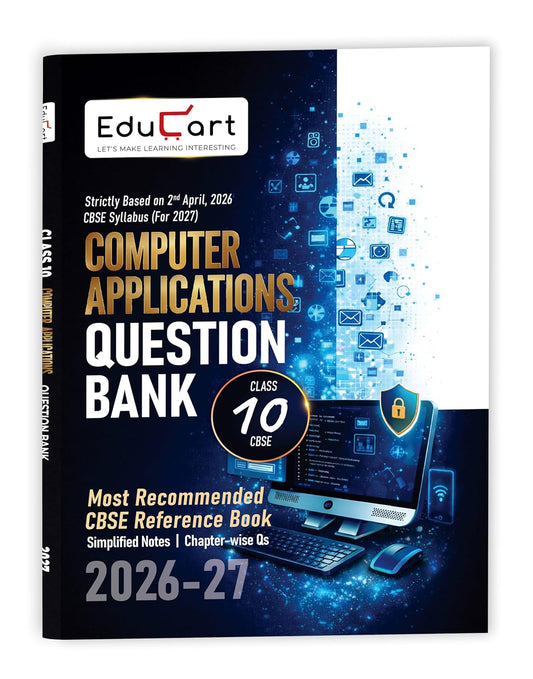 Educart CBSE Class 10 Computer Applications Question Bank 2026–27 (English Medium)