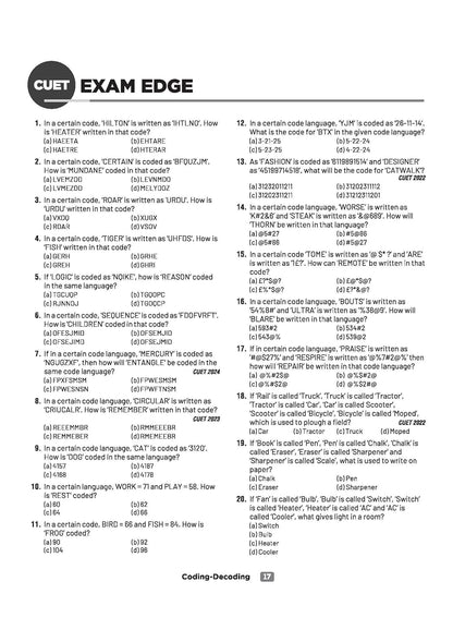 Arihant CUET UG 2026 General Aptitude Test (Section III) | Chapterwise Notes & Question Bank | Hindi Medium