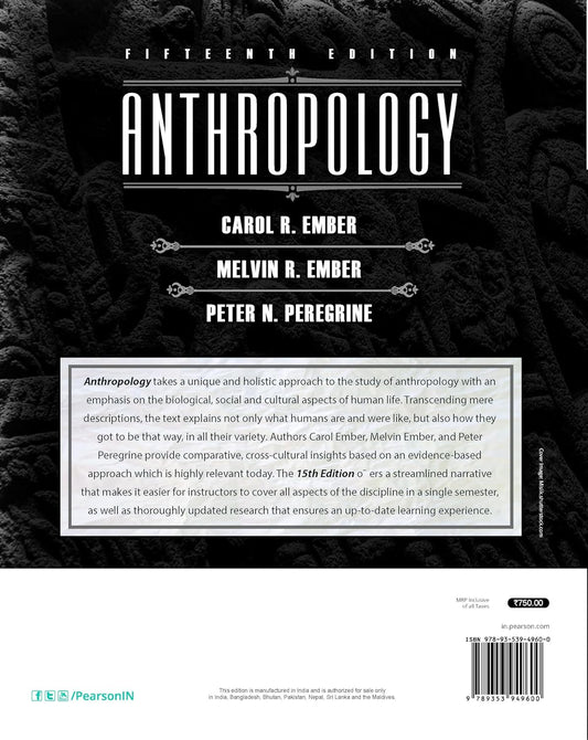 Pearson Publication – Anthropology by Carol R. Ember (15th Edition) English Medium
