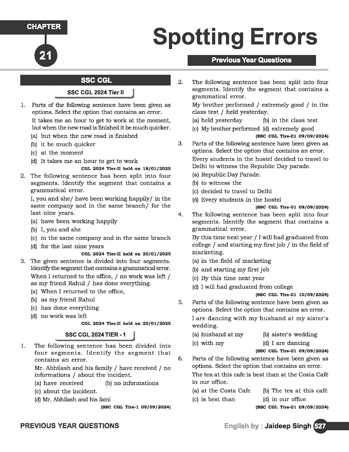 The Complete English Grammar by Jaideep Singh – Bilingual English-Hindi Grammar Book