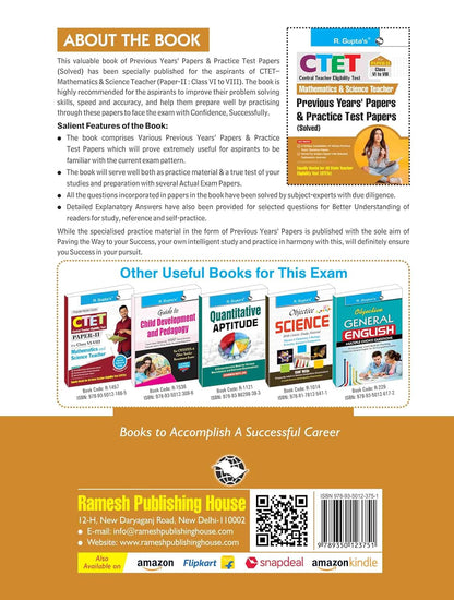 R. Gupta’s CTET (Paper-2) Mathematics & Science Teachers (Class 6 to 8) English Medium