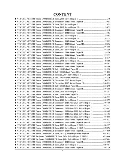 Youth NTA/UGC-NET/JRF Commerce (Up to Date) Solved Papers Edition 2026-2027 (English Medium)
