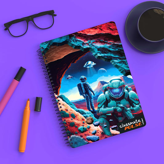 Classmate Pulse 6-Subject Spiral Notebook – 302 Pages, Ruled, Premium Spiral Bound