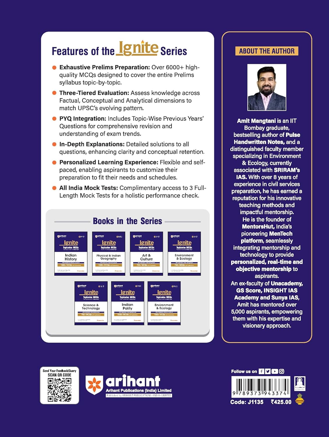Arihant - Ignite Topicwise Economic & Social Development (1000+MCQs With Explanations) English Medium