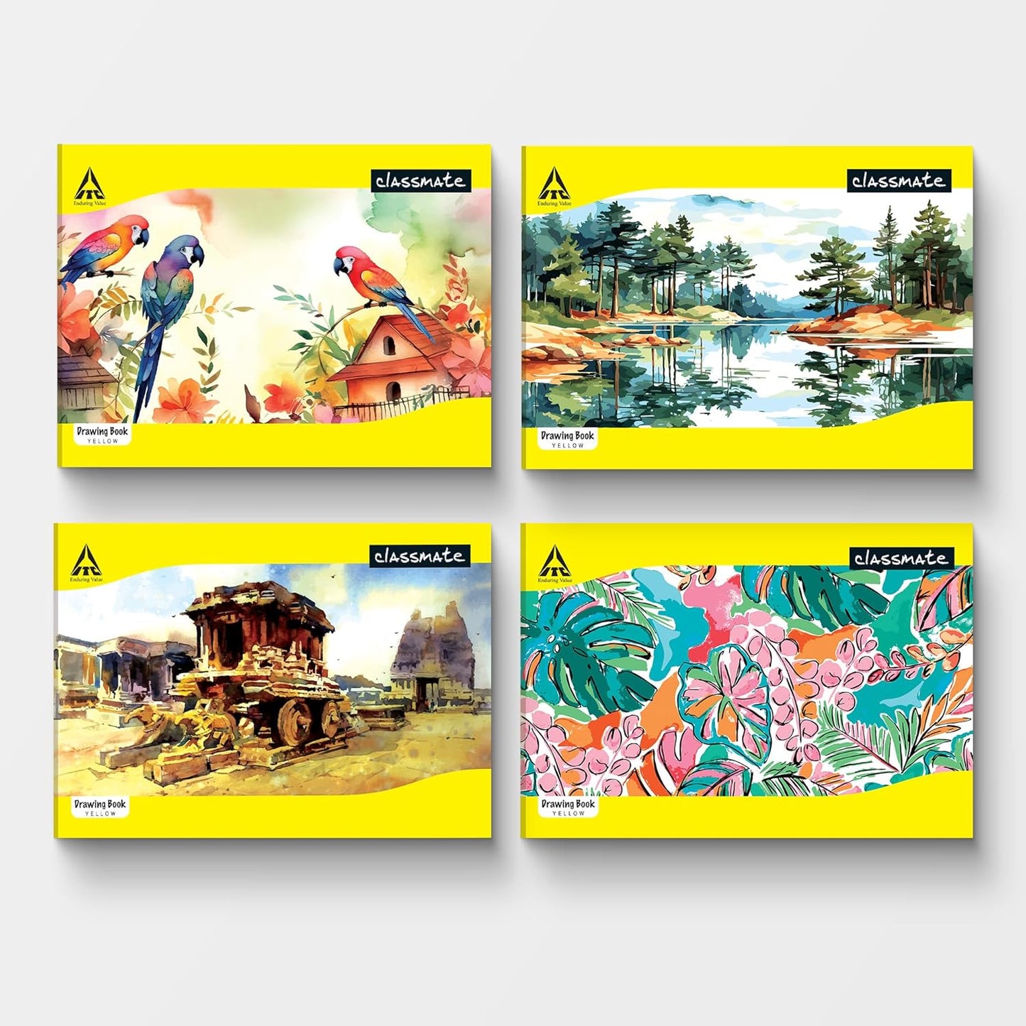 Classmate Drawing Book – 64 Pages, Unruled, Premium Art Paper