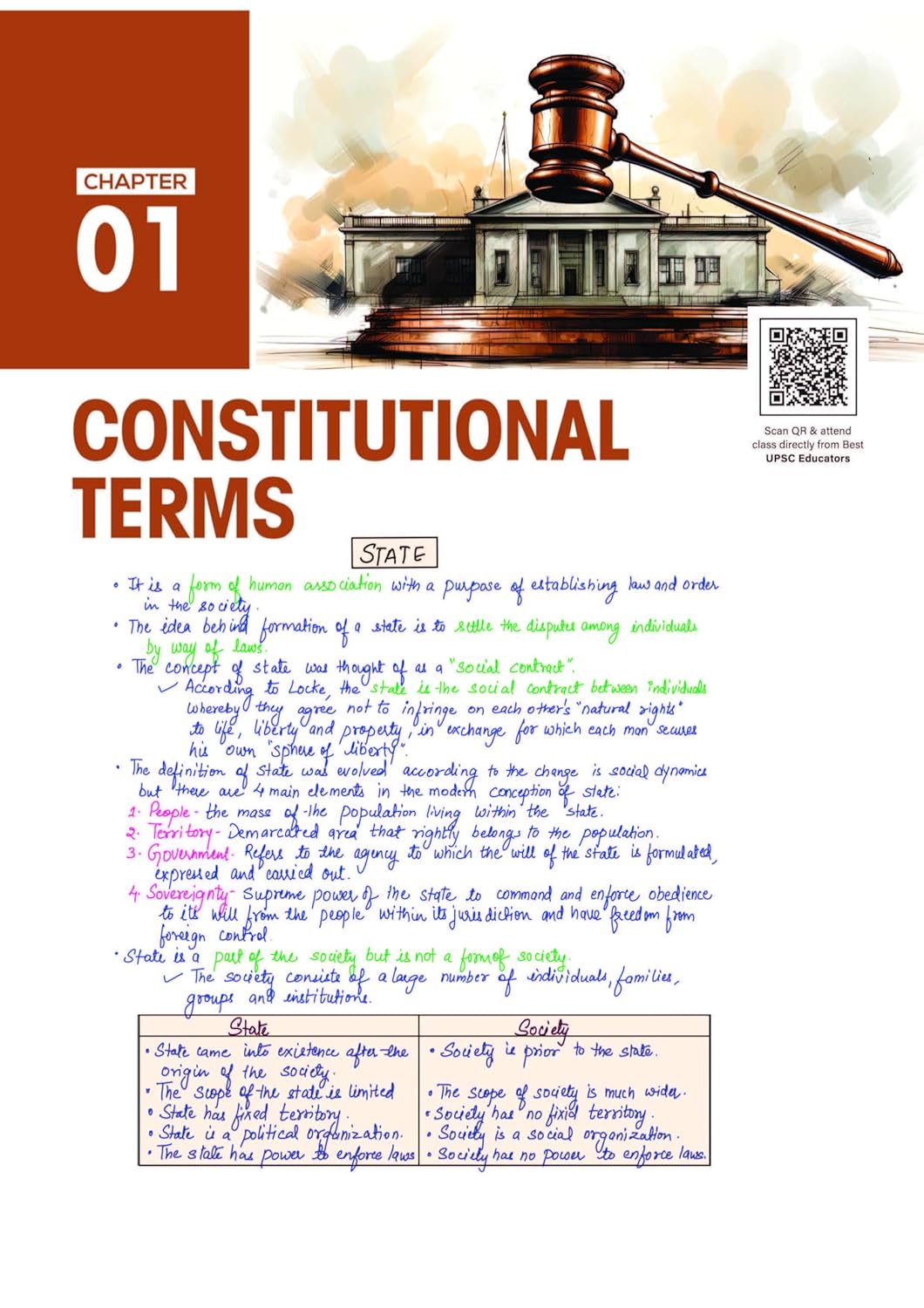 Arihant - PULSE 3.0 UPSC Prelims 2026 Handwritten Notes – Indian Polity | English Medium