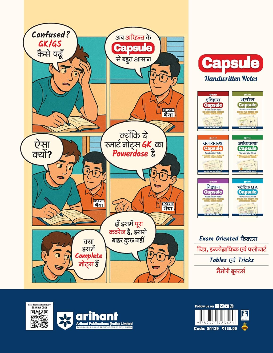 Arihant Itihas Capsule Handwritting Notes [Hindi Medium]