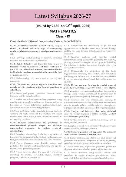 Oswaal CBSE Question Bank Chapter-wise & Topic-wise Class 9 Mathematics Ganita Manjari Part-1 Edition 2027 (English Medium)