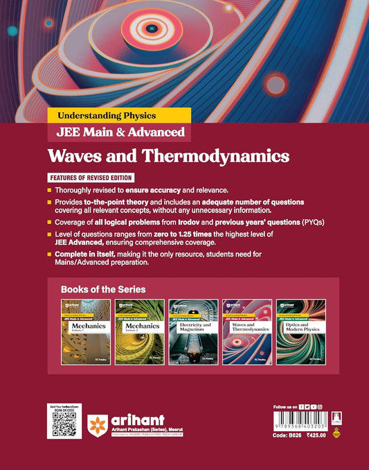 Arihant Understanding Physics for JEE Main & Advanced 2025 | Waves & Thermodynamics by D.C. Pandey (English)