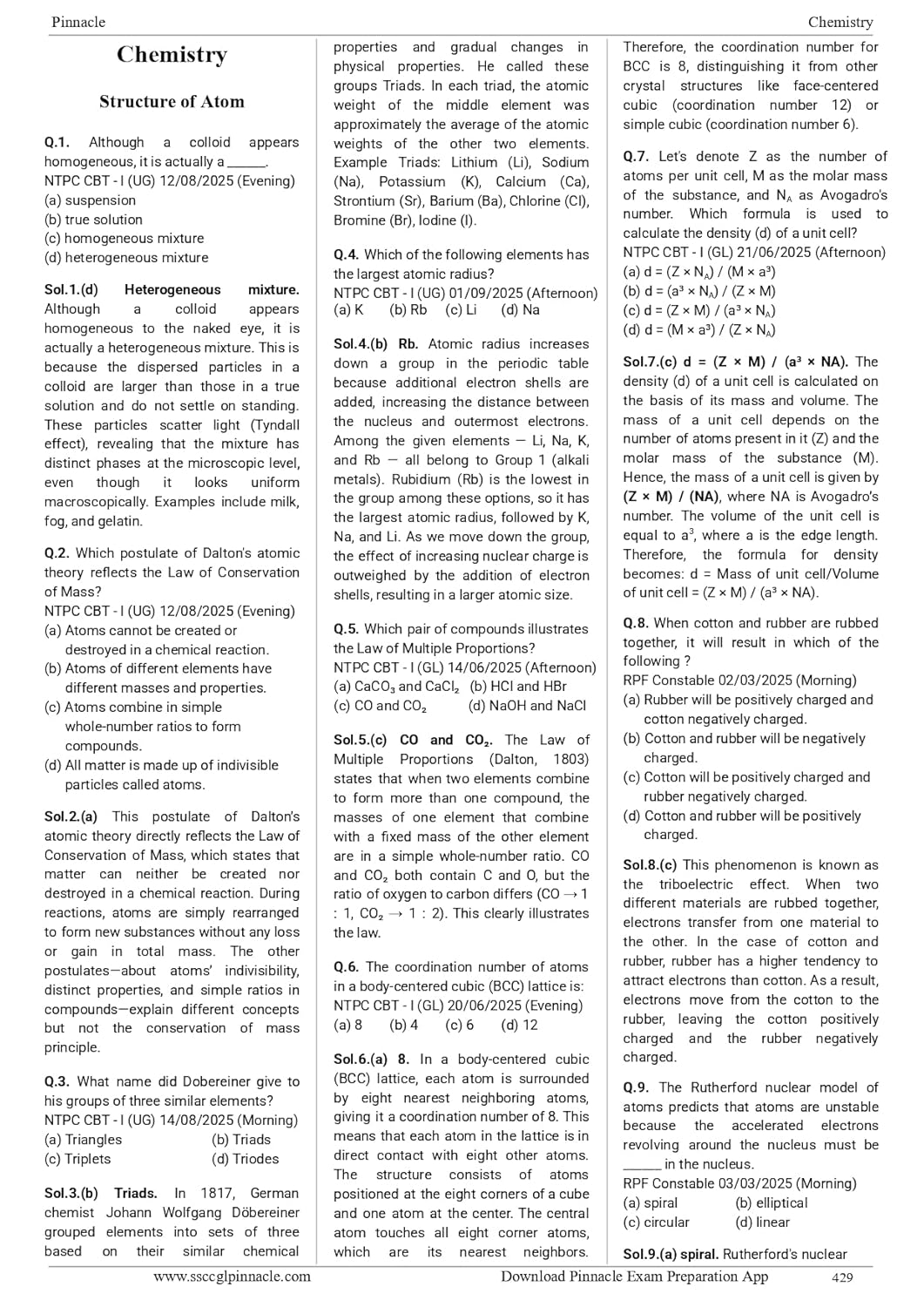 Pinnacle - Railway General Studies | 7100+ MCQs (PYQ) Chapter-wise (3rd Edition) English Medium