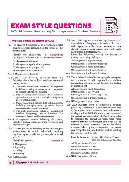 Arihant All in One Business Studies – CBSE Class 12th   2026-27 [English]