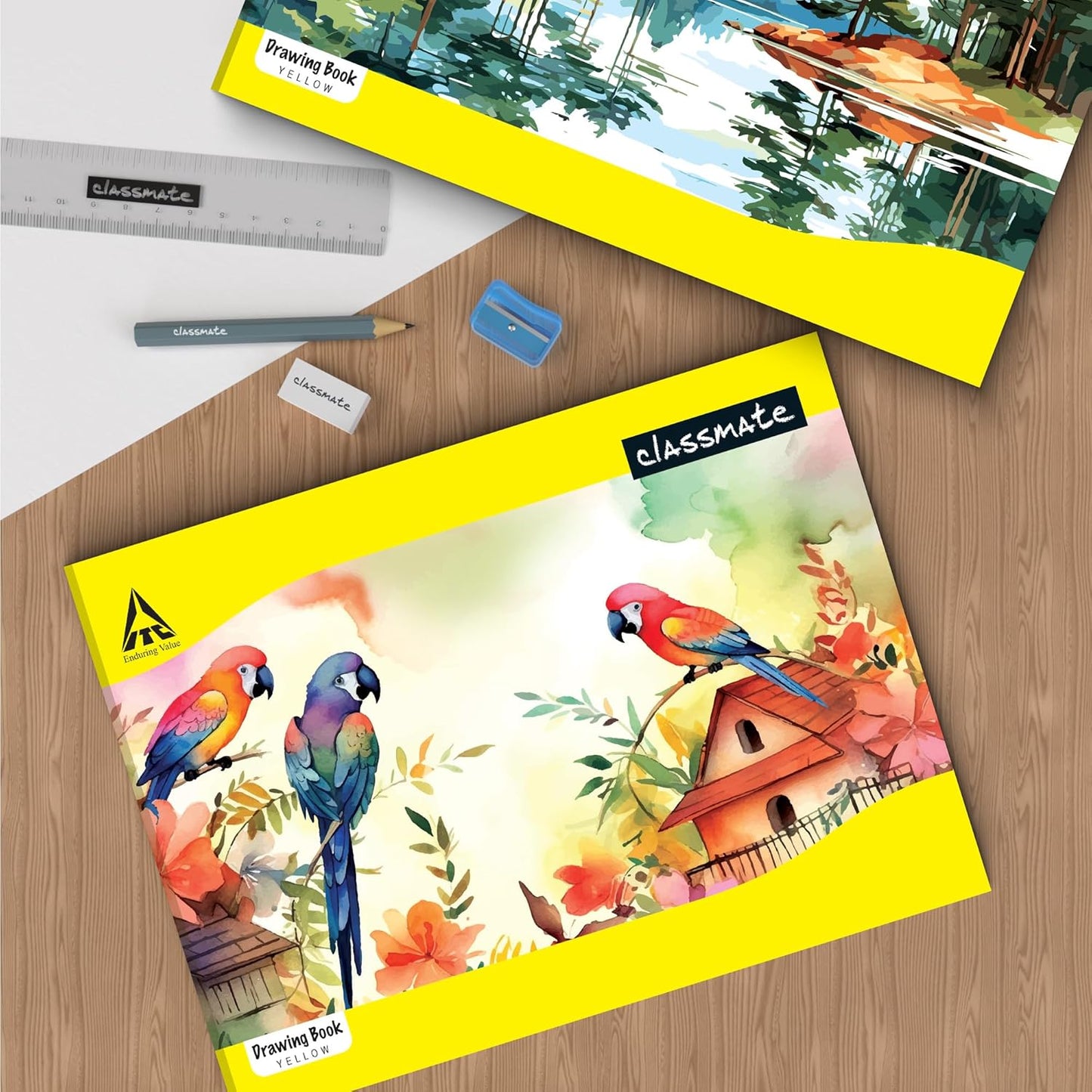 Classmate Drawing Book – 64 Pages, Unruled, Premium Art Paper