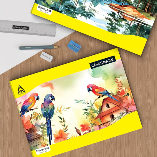 Classmate Drawing Book – 64 Pages, Unruled, Premium Art Paper