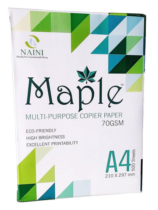 Maple Paper – A4 Size | 70 GSM | 500 Sheets |