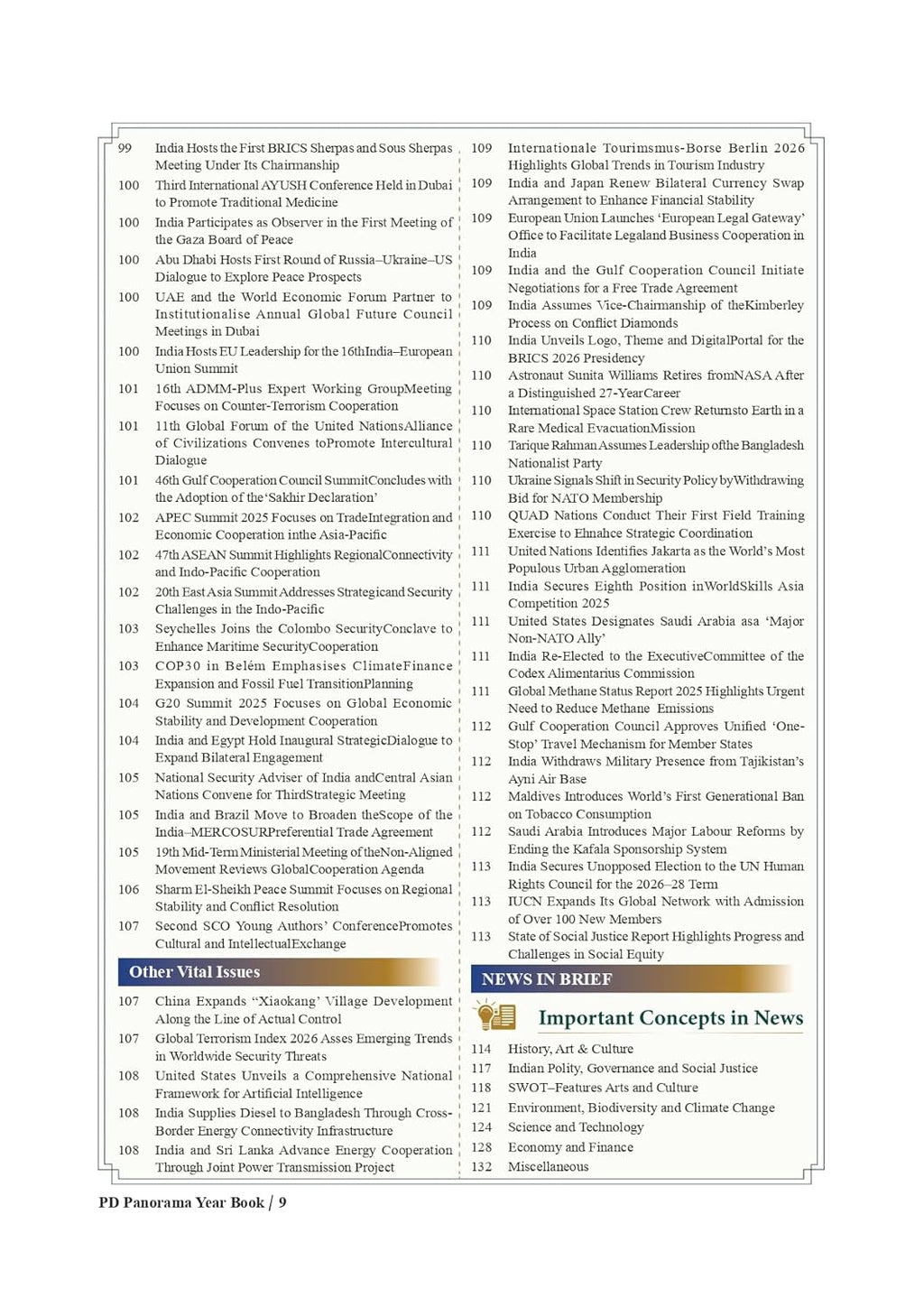 Pratiyogita Darpan Panorama Year Book 2026 Vol 1 (English) | Latest Current Affairs & General Knowledge (Updated till March 2026)