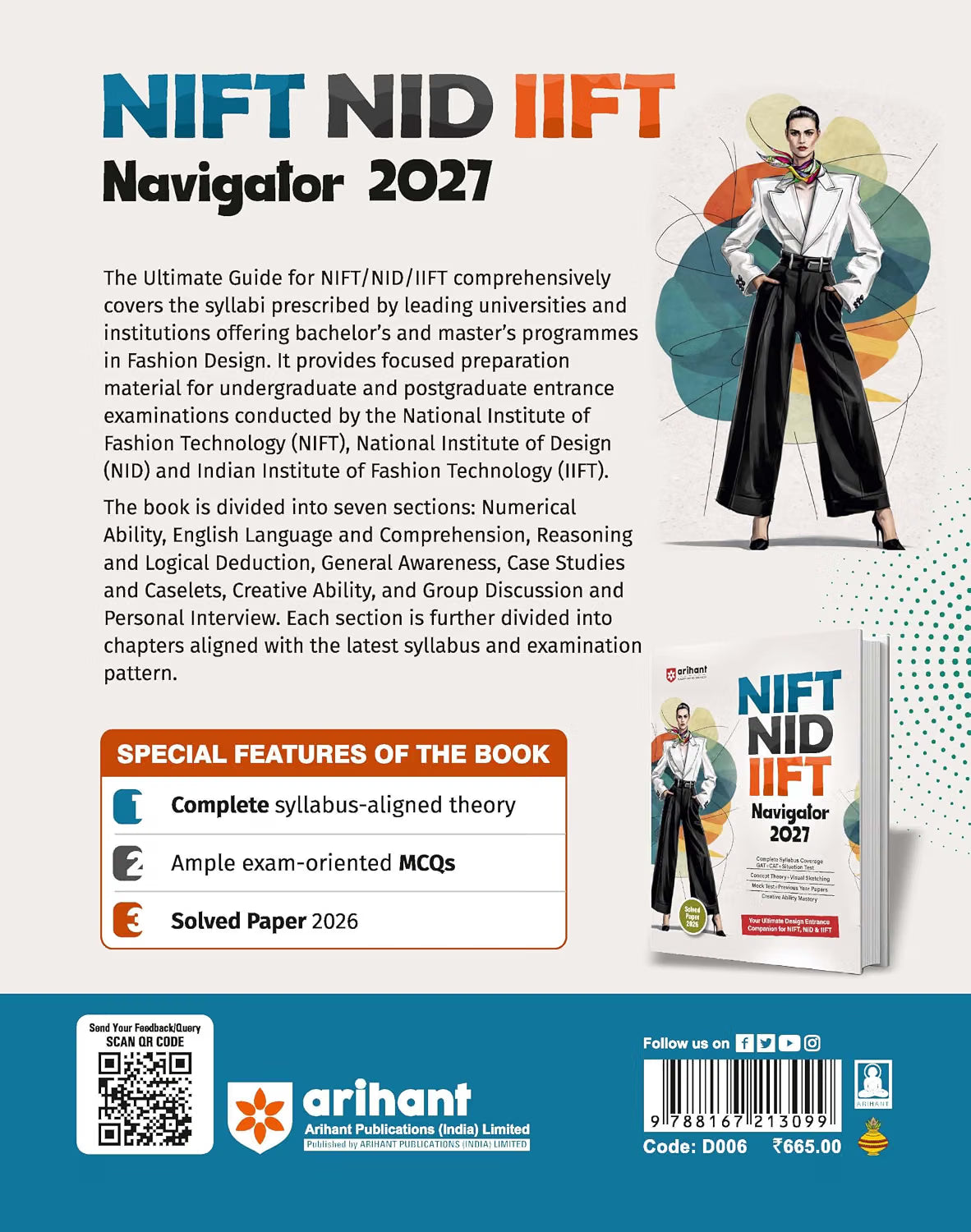 Arihant NIFT NID IIFT Navigator 2027 (English Medium)