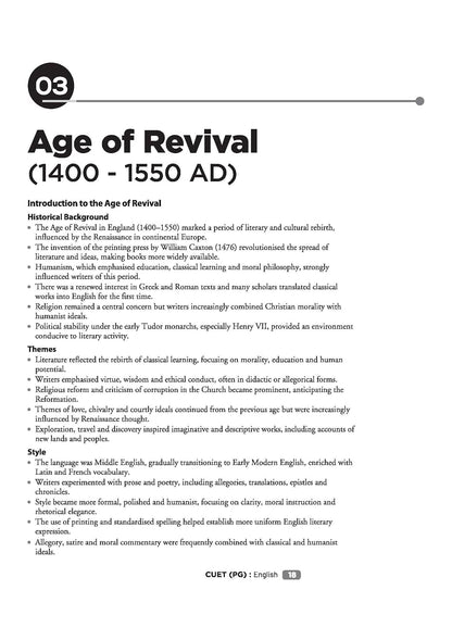 Arihant CUET PG English | Chapterwise Notes & Question Bank 2026