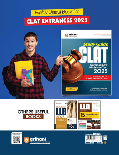 Arihant New Pattern CLAT 2025 - 12 Practice Sets | English Medium