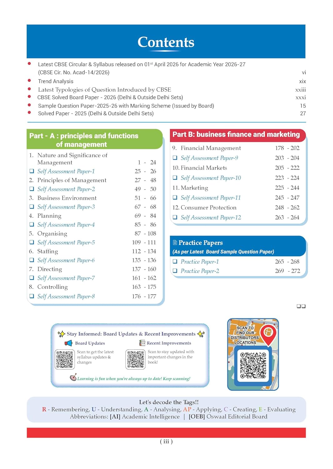 Oswaal CBSE Question Bank Class 12 Business Studies (English Medium)