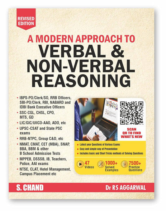 Verbal & Non-Verbal Reasoning Book in English | RS Aggarwal |