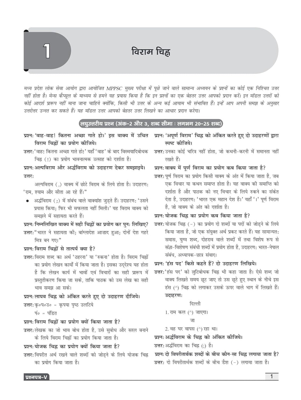 Drishti IAS MPPSC Mains Capsule Samanya Hindi Evam Vyakaran (Paper-5) 2nd Edition |  Hindi Medium