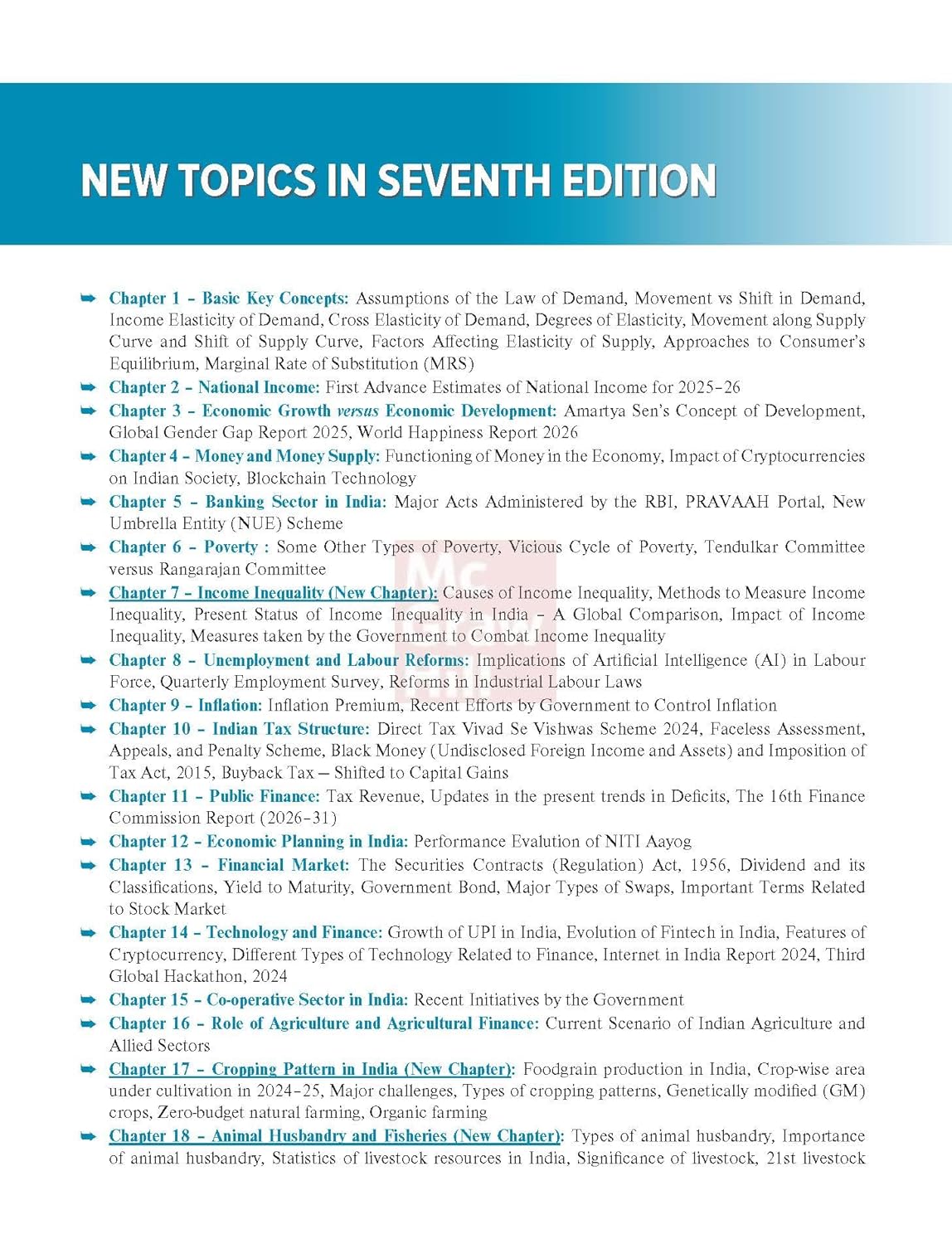 TMH Indian Economy Courseware 7th Edition 2026-27 by Nitin Singhania (English Medium)